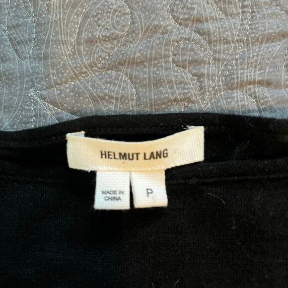 Helmut lang black asymmetrical poncho sweater wool angora blend xs/small - Picture 3 of 9